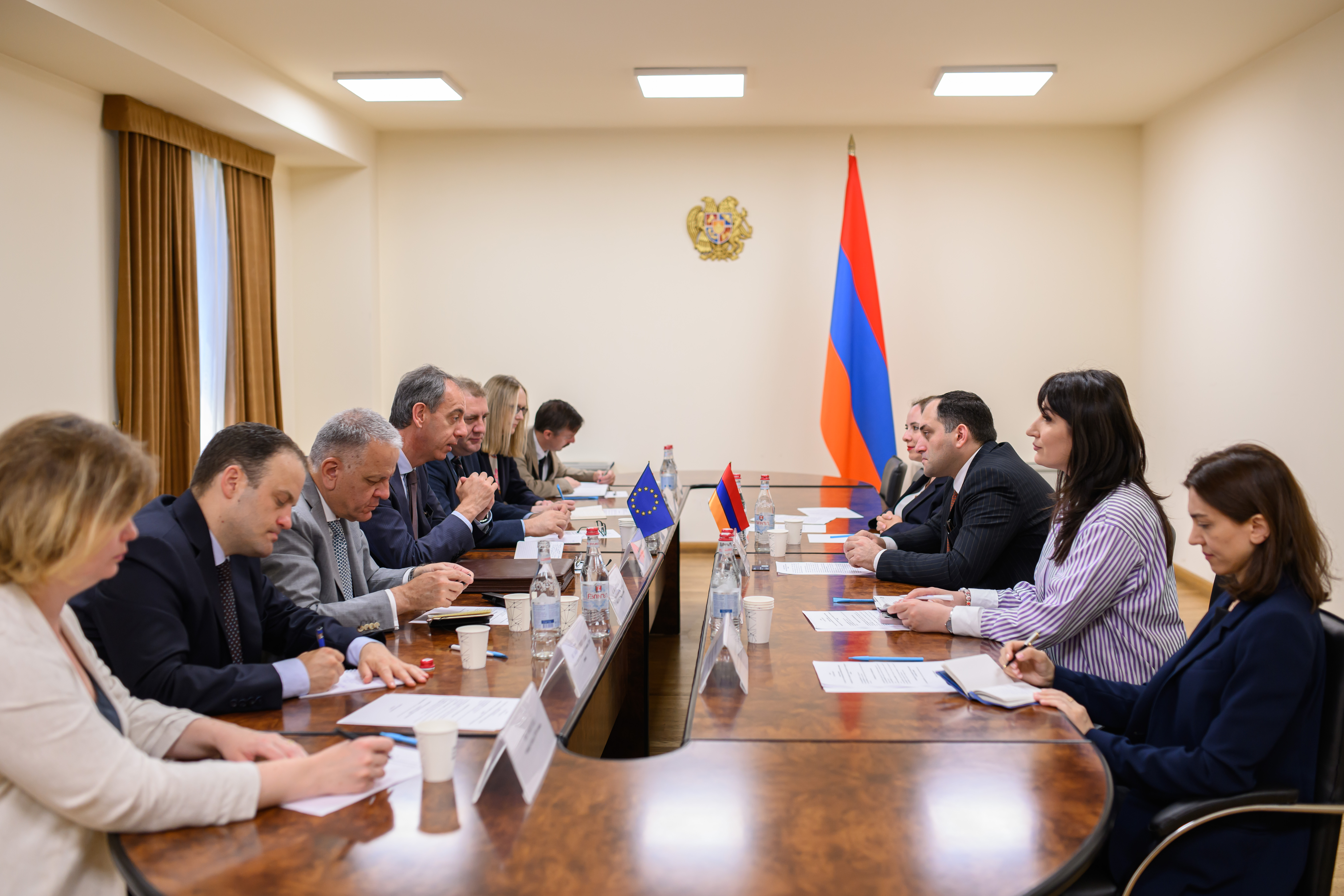 Նախարարի առաջին տեղակալը ընդունել է Հայաստանում Եվրոպական միության գործընկերության առաքելության պատվիրակությանը