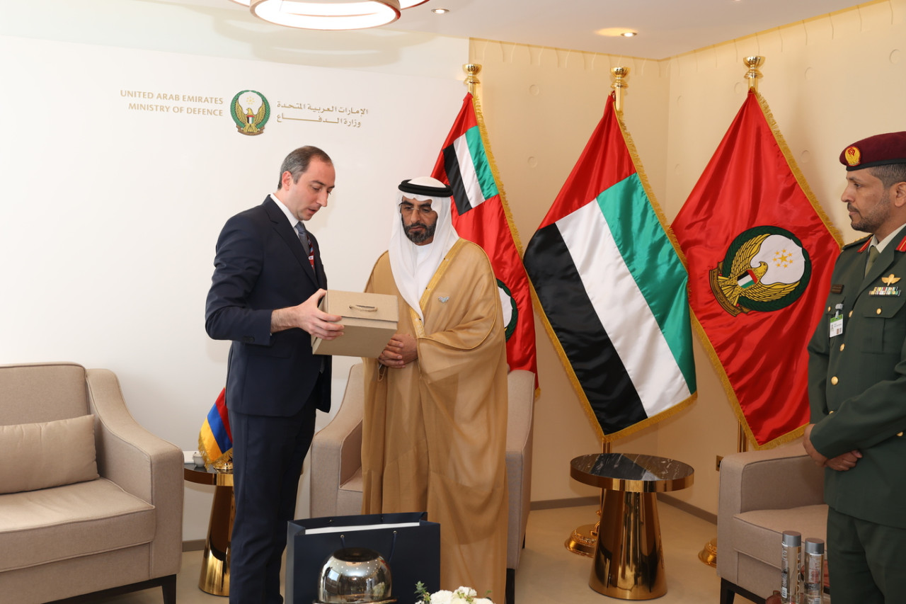 Minister Robert Khachatryan had a meeting with the UAE Minister of State for Defense Affairs Mohammed Ahmed Al Bowardi