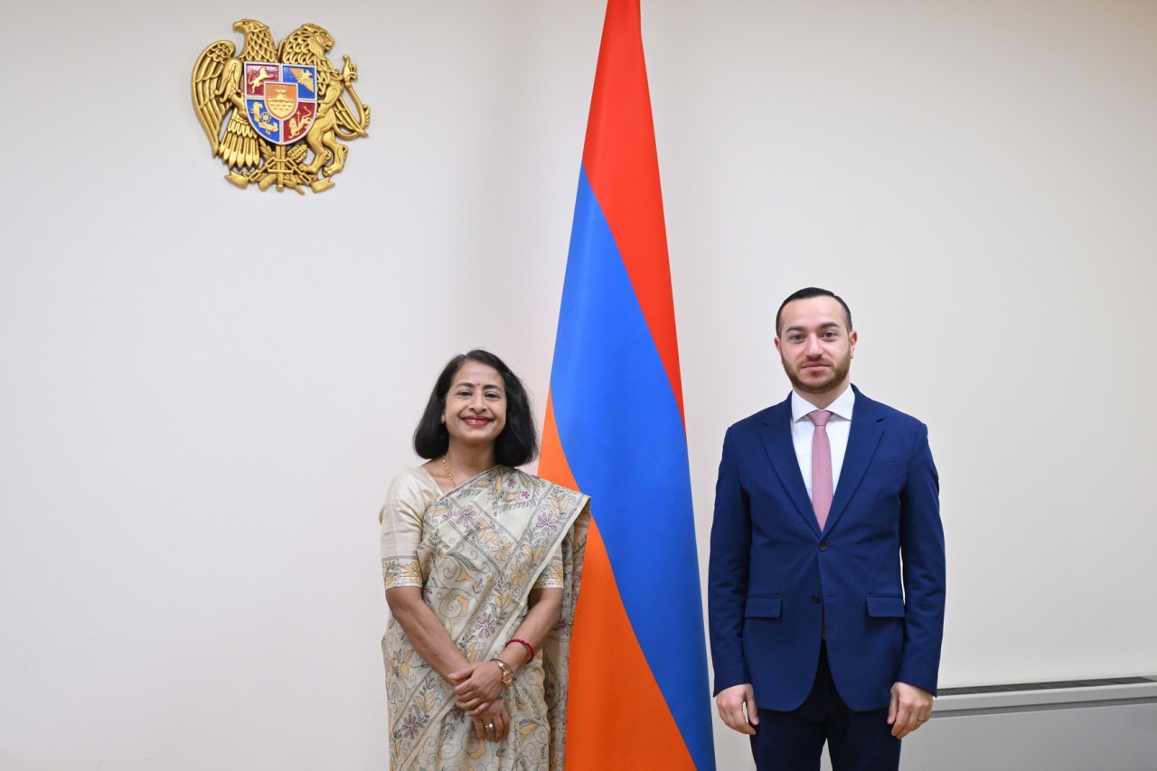 Armenia and India share a wide scope of cooperation and potential: Mkhitar Hayrapetyan received Ambassador of India to Armenia Ms. Nilakshi Saha Sinha